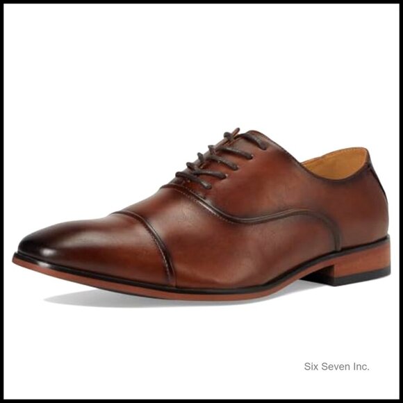 Classic Oxford Dress Shoes Lace-Up Formal Elegant Memory Foam Insole Comfort main image 5